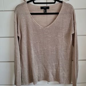 Forever 21 tan knitted sweater in a size S